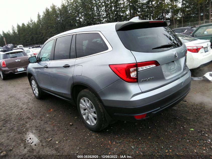 2020 HONDA PILOT LX VIN: 5FNYF6H1XLB020019