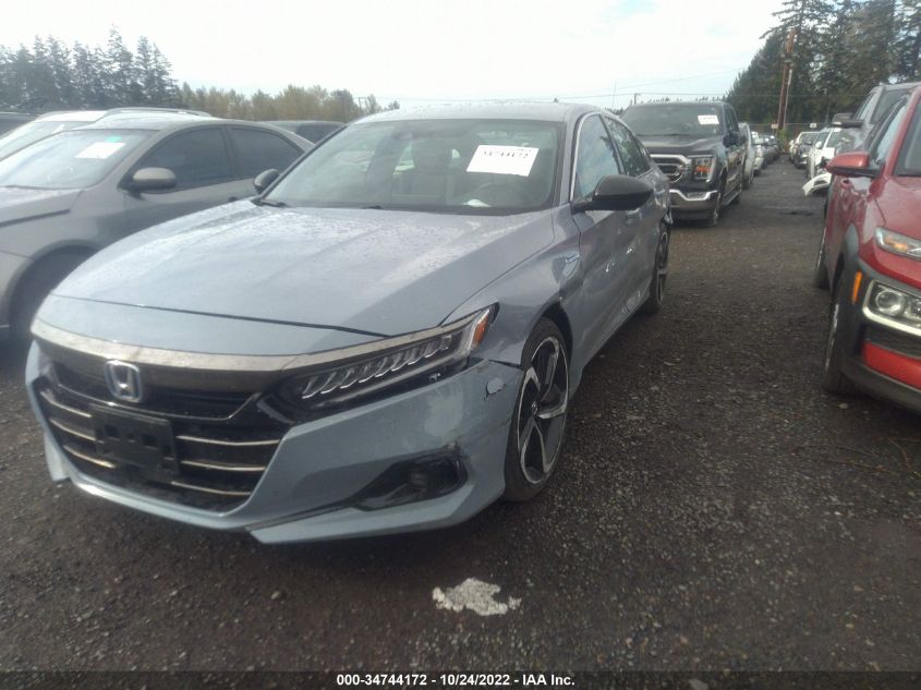 2022 HONDA ACCORD HYBRID SPORT VIN: 1HGCV3F20NA004819