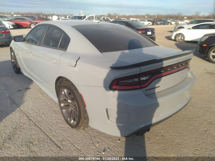 2022 DODGE CHARGER SCAT PACK VIN: 2C3CDXGJ0NH166521