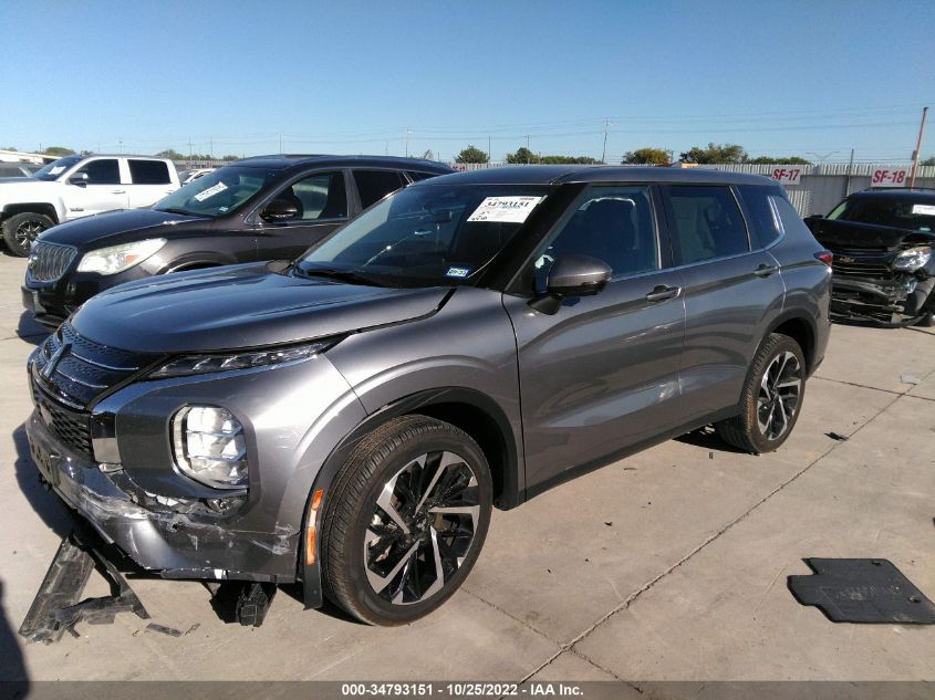 2022 MITSUBISHI OUTLANDER SE VIN: JA4J3UA84NZ026170