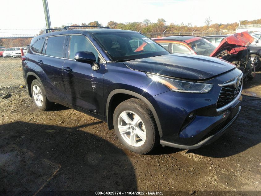 2021 TOYOTA HIGHLANDER HYBRID LE VIN: 5TDBBRCHXMS047287