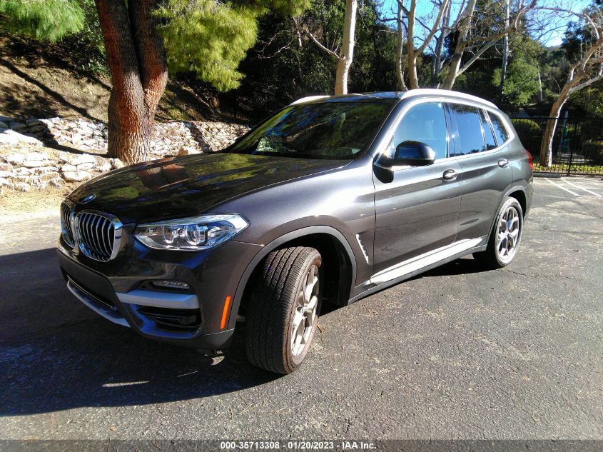 2021 BMW X3 XDRIVE30I VIN: 5UXTY5C01M9F12643