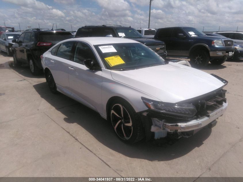 2021 HONDA ACCORD SEDAN SPORT SE VIN: 1HGCV1F46MA074992
