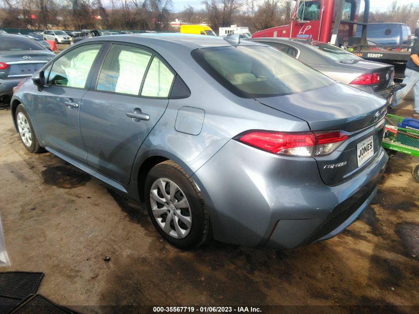 2022 TOYOTA COROLLA LE VIN: JTDEPMAE5NJ194609