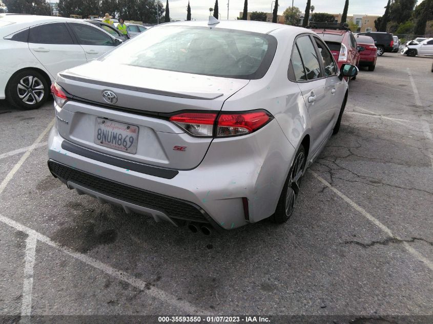 2020 TOYOTA COROLLA SE/NIGHTSHADE VIN: 5YFS4RCE7LP021608