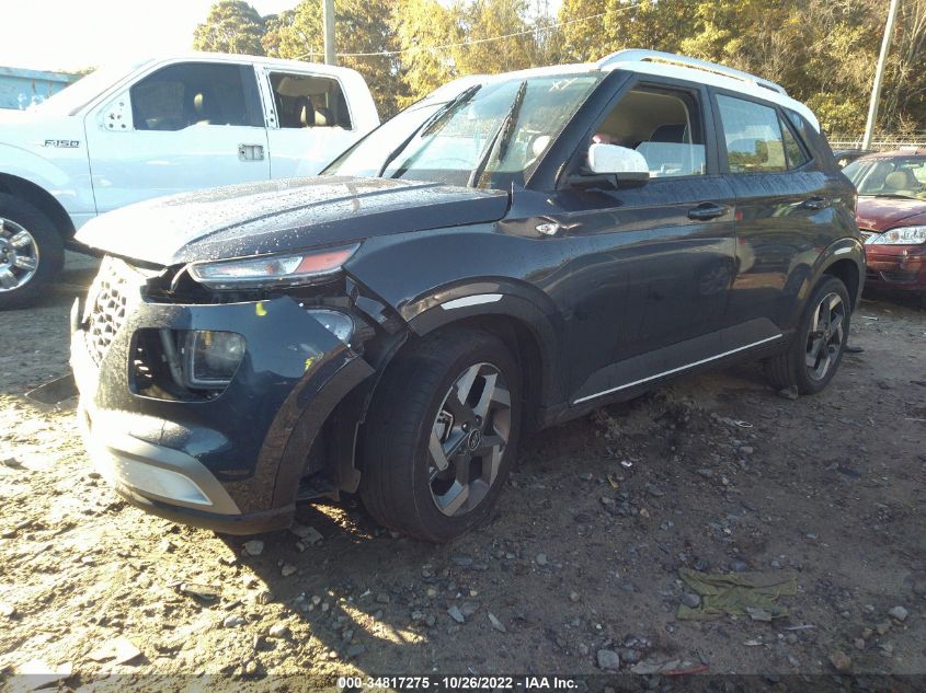 2022 HYUNDAI VENUE LIMITED VIN: KMHRC8A33NU132218
