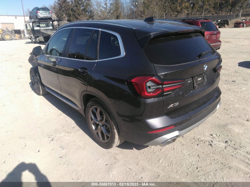 2022 BMW X3 XDRIVE30I VIN: 5UX53DP00N9K46400
