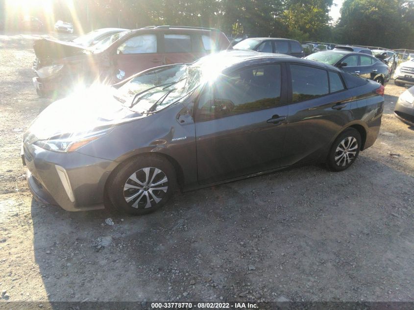 2022 TOYOTA PRIUS LE/XLE/NIGHTSHADE VIN: JTDL9MFU4N3037000