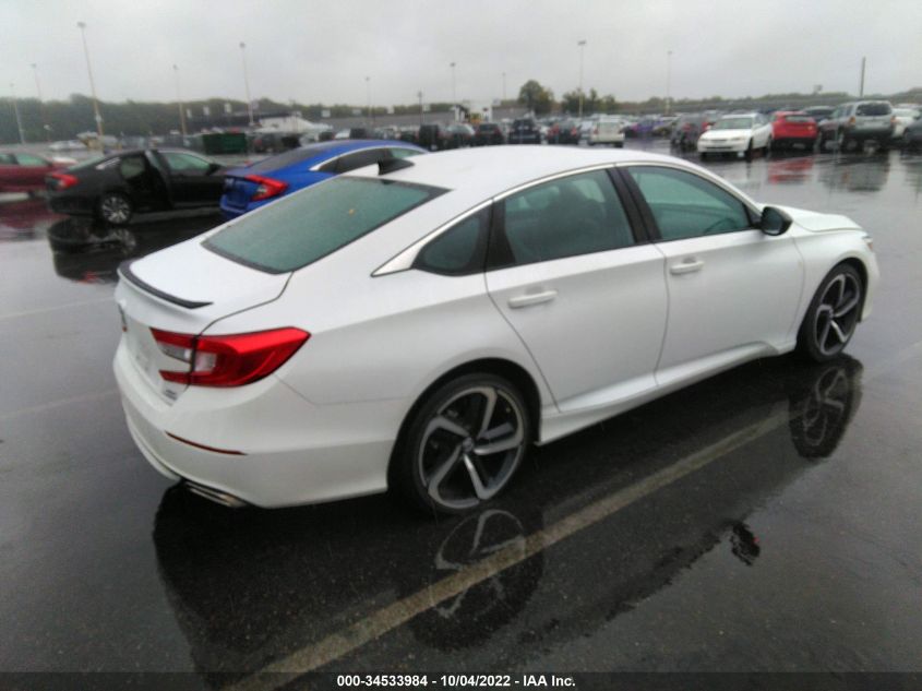 2021 HONDA ACCORD SEDAN SPORT VIN: 1HGCV2F31MA020805