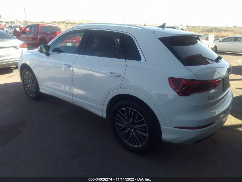 2021 AUDI Q3 PREMIUM VIN: WA1AUCF33M1153381