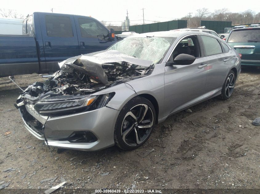 2022 HONDA ACCORD SEDAN SPORT VIN: 1HGCV1F37NA073777