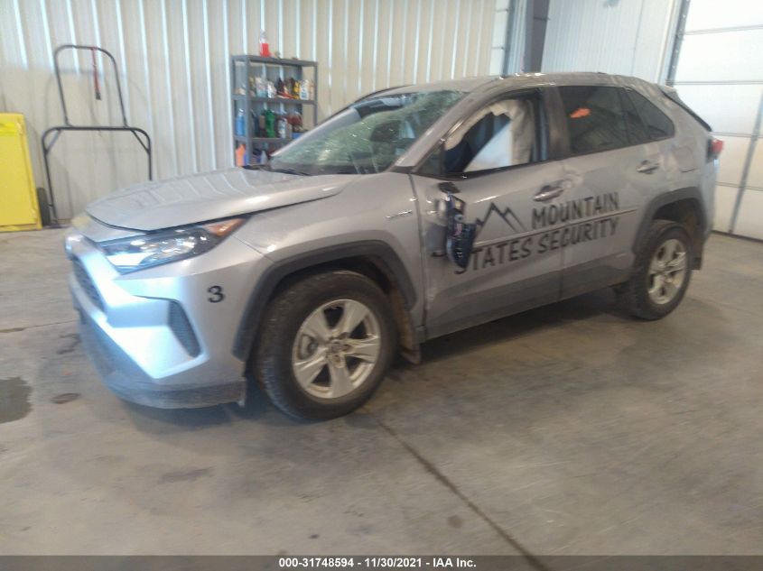 2021 TOYOTA RAV4 HYBRID LE VIN: 2T3M6RFV1MW004681