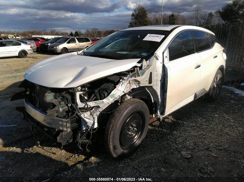 2022 NISSAN MURANO SL VIN: 5N1AZ2CS2NC129507