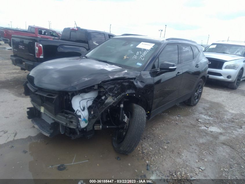 2022 CHEVROLET BLAZER LT VIN: 3GNKBDRS8NS209153
