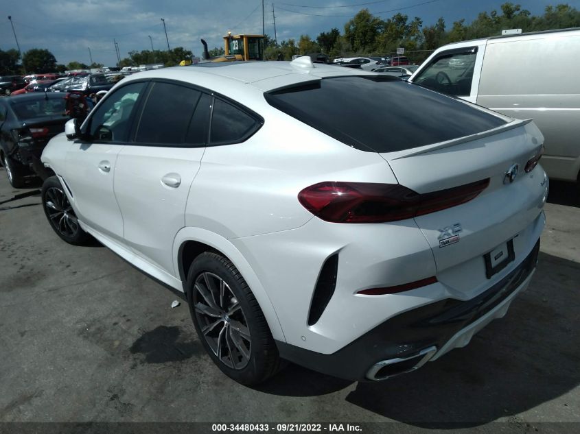 2021 BMW X6 XDRIVE40I VIN: 5UXCY6C06M9F95251