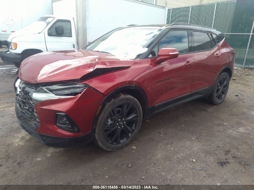 2022 CHEVROLET BLAZER RS VIN: 3GNKBKRS2NS170354