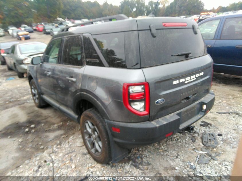 2021 FORD BRONCO SPORT BADLANDS VIN: 3FMCR9D90MRA06964