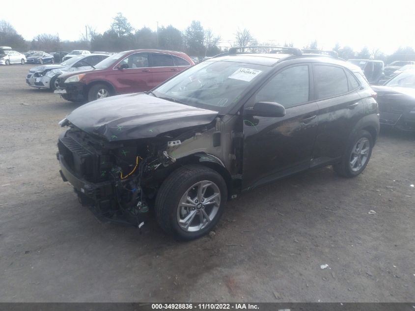 2022 HYUNDAI KONA SEL VIN: KM8K62AB5NU821707