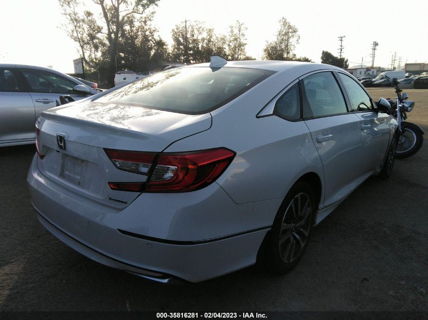 2022 HONDA ACCORD HYBRID EX-L VIN: 1HGCV3F5XNA021010