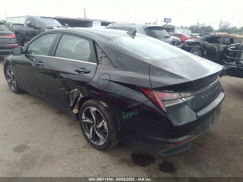 2022 HYUNDAI ELANTRA HYBRID LIMITED VIN: KMHLN4AJ7NU014759