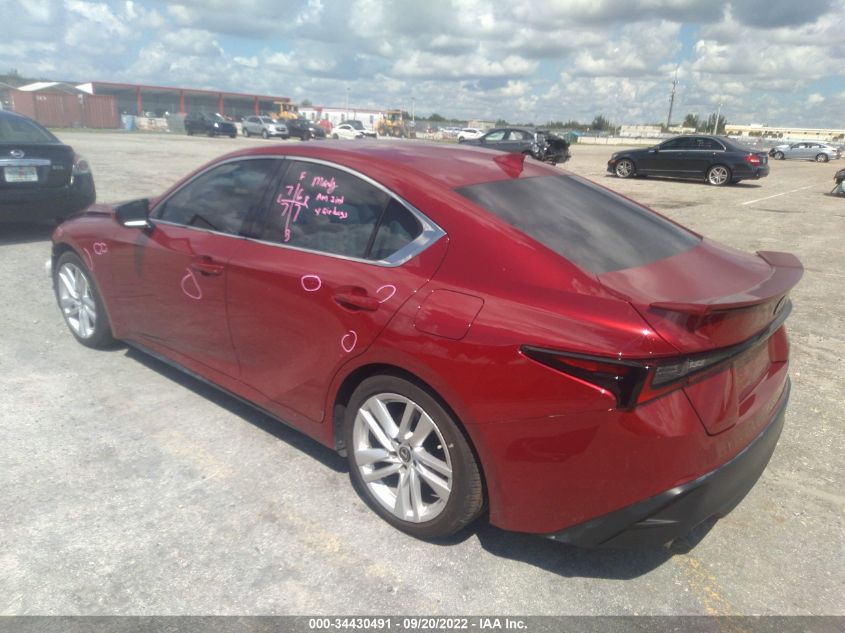 2021 LEXUS IS IS 300 VIN: JTHAA1D20M5114204