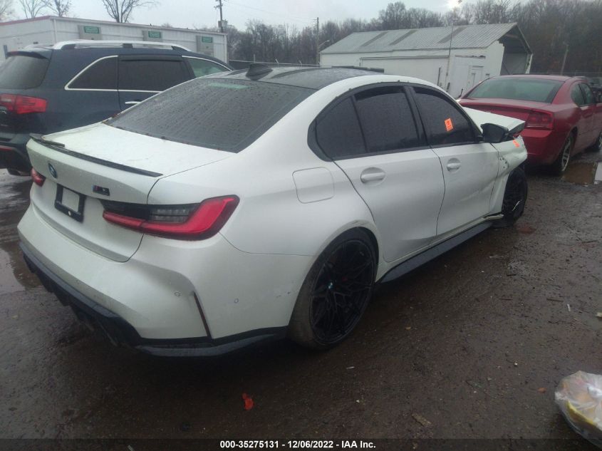 2021 BMW M3 COMPETITION VIN: WBS33AY09MFL41276