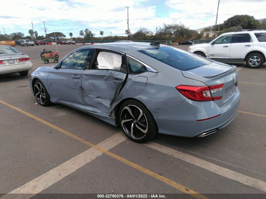 2021 HONDA ACCORD SEDAN SPORT VIN: 1HGCV1F34MA075923