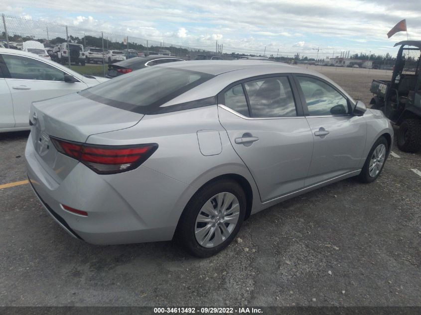 2022 NISSAN SENTRA S VIN: 3N1AB8BV0NY292724