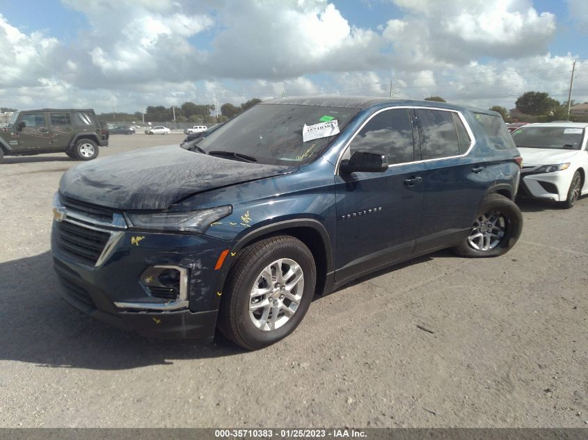 2022 CHEVROLET TRAVERSE LS VIN: 1GNERFKW0NJ169850