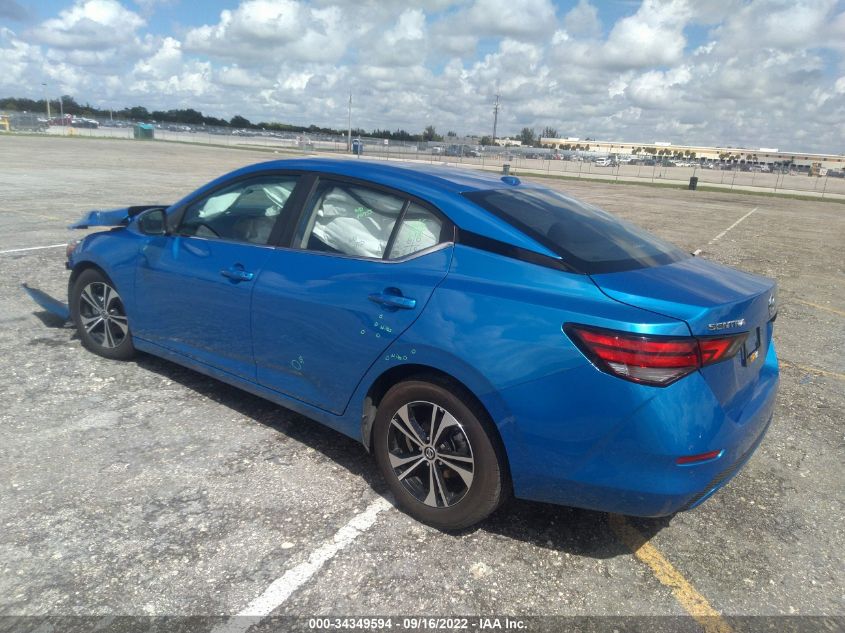 2021 NISSAN SENTRA SV VIN: 3N1AB8CVXMY218255
