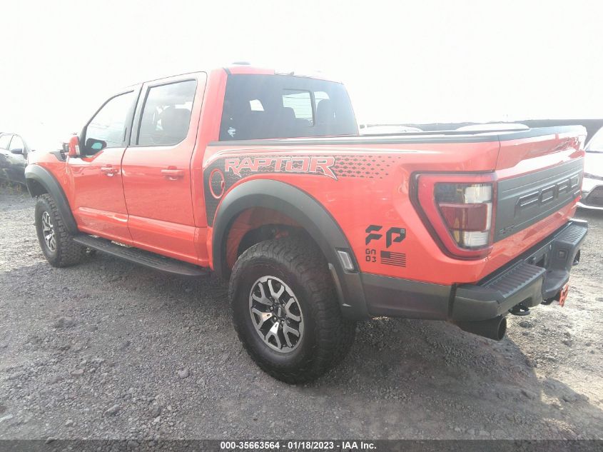 2021 FORD F-150 RAPTOR VIN: 1FTFW1RG5MFC58936