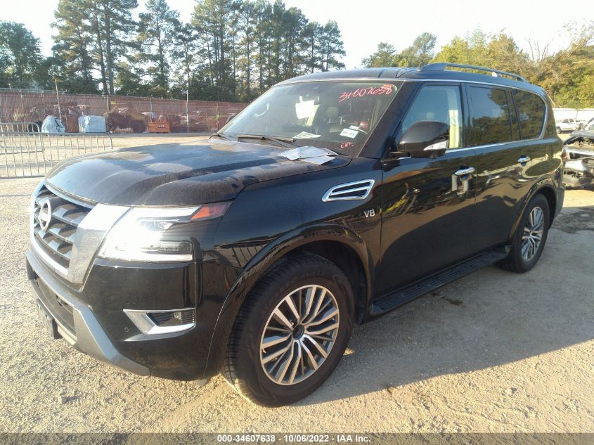 2021 NISSAN ARMADA SL VIN: JN8AY2BA1M9371558