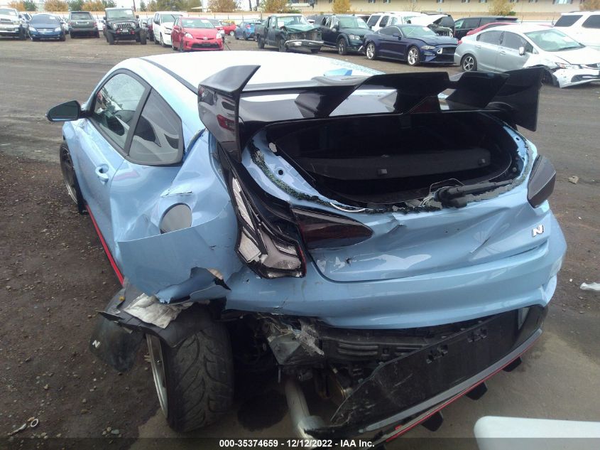2022 HYUNDAI VELOSTER N VIN: KMHT36AH2NU013453