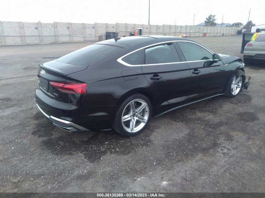 2022 AUDI A5 SPORTBACK S LINE PREMIUM PLUS VIN: WAUFACF51NA019053