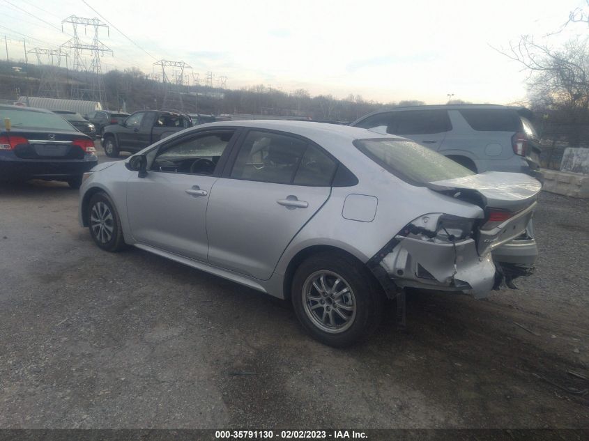 2022 TOYOTA COROLLA HYBRID LE VIN: JTDEAMDE5N3008472