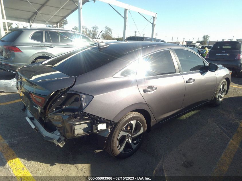 2022 HONDA INSIGHT EX VIN: 19XZE4F5XNE009628