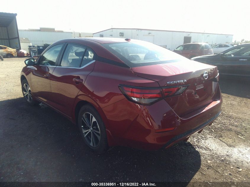 2022 NISSAN SENTRA SV VIN: 3N1AB8CVXNY297587