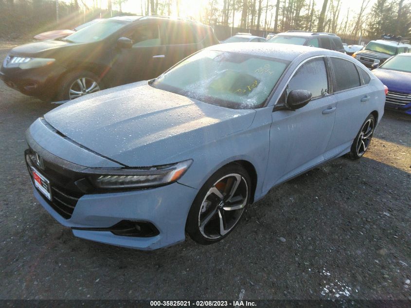 2022 HONDA ACCORD SEDAN SPORT VIN: 1HGCV1F3XNA107632