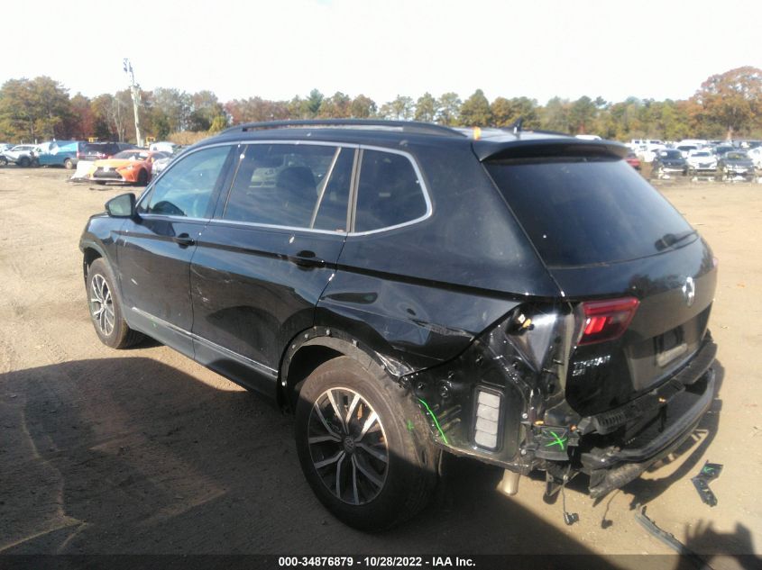 2021 VOLKSWAGEN TIGUAN SE/SE R-LINE BLACK/SEL VIN: 3VV2B7AX4MM038522