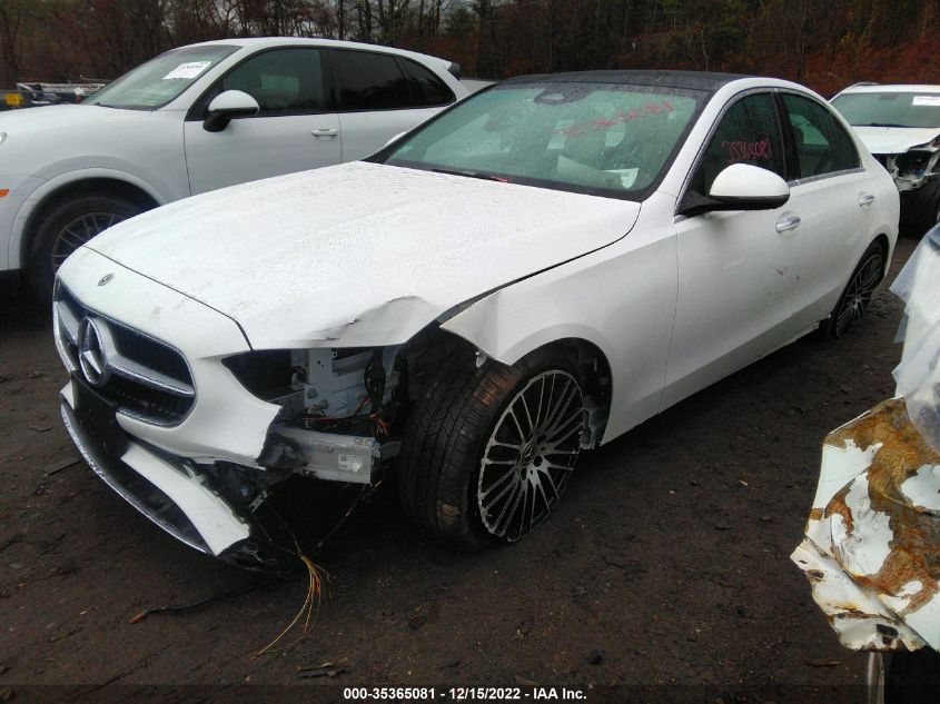 2022 MERCEDES-BENZ C-CLASS C 300 VIN: W1KAF4HB9NR014438