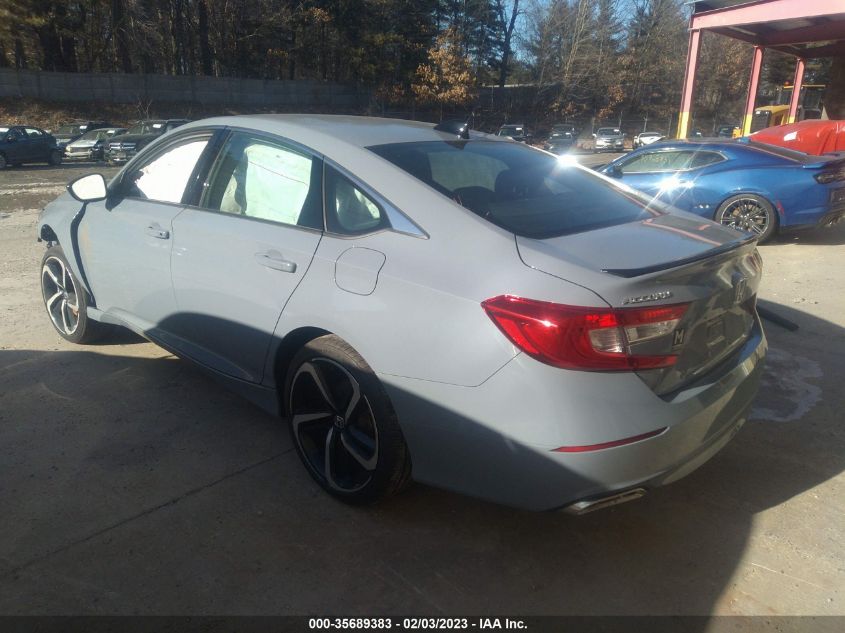 2022 HONDA ACCORD SEDAN SPORT VIN: 1HGCV1F3XNA020202