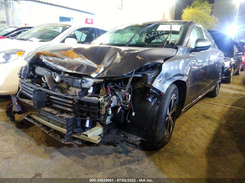 2021 NISSAN SENTRA SV VIN: 001AB8CVXMY295062