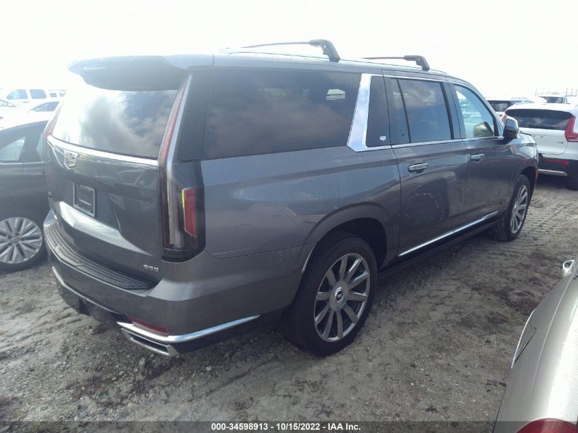 2022 CADILLAC ESCALADE ESV PREMIUM LUXURY PLATINUM VIN: 1GYS4MKL1NR135609