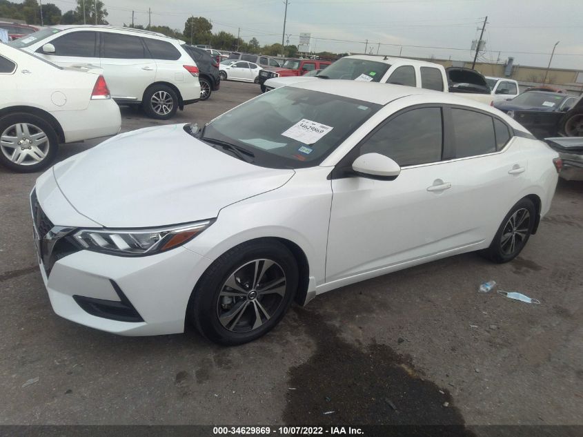 2022 NISSAN SENTRA SV VIN: 3N1AB8CVXNY234215