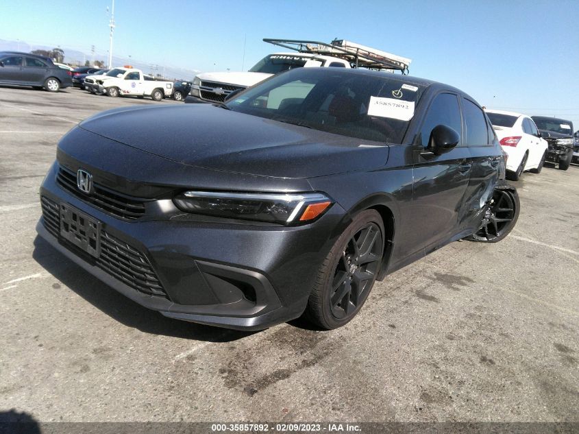 2022 HONDA CIVIC SEDAN SPORT VIN: 2HGFE2F51NH536440