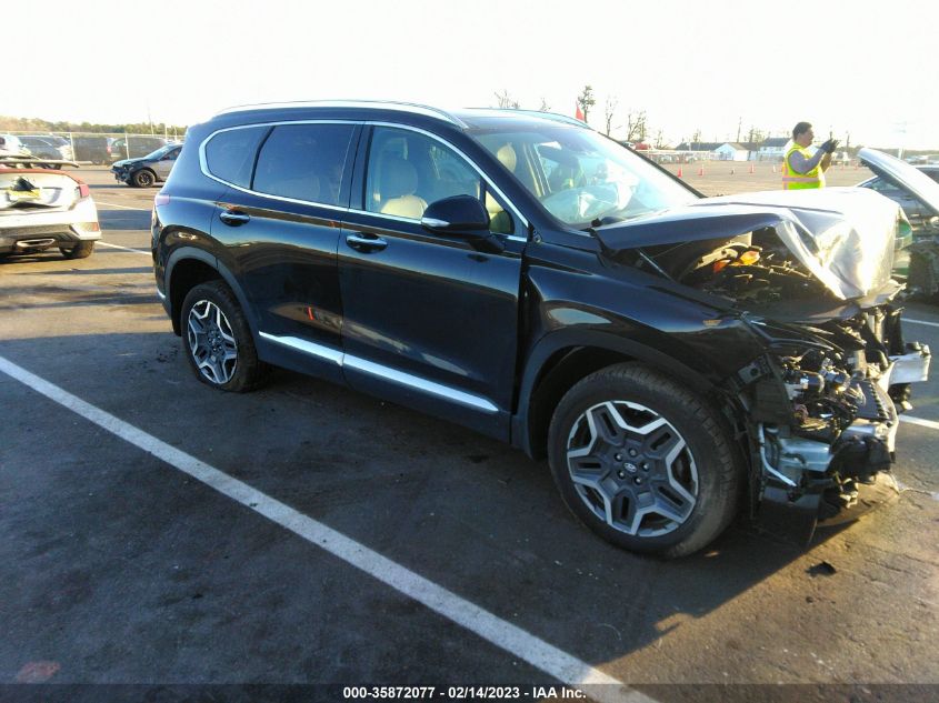 2022 HYUNDAI SANTA FE LIMITED VIN: 5NMS4DAL8NH392018