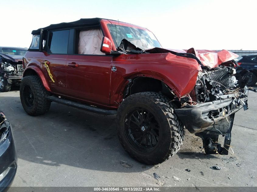 2022 FORD BRONCO BASE/BIG BEND VIN: 1FMDE5BH7NLB13867