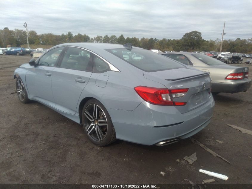 2021 HONDA ACCORD SEDAN SPORT VIN: 1HGCV1F32MA022265