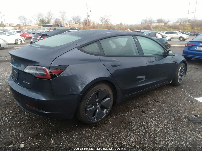 2022 TESLA MODEL 3 LONG RANGE VIN: 5YJ3E1EB8NF324191