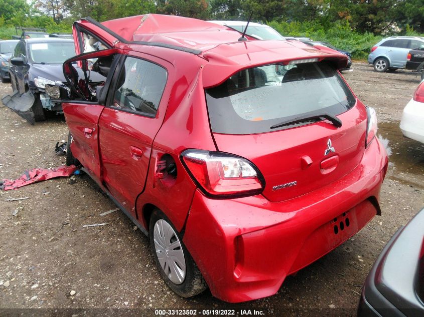 2021 MITSUBISHI MIRAGE ES/LE/CARBONITE EDITION VIN: ML32AUHJ8MH003331